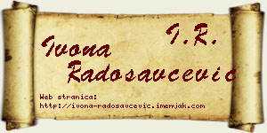 Ivona Radosavčević vizit kartica